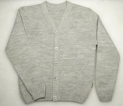 Sweterek chłopięcy w serek /348/ szary